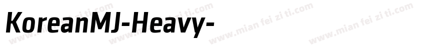KoreanMJ-Heavy字体转换