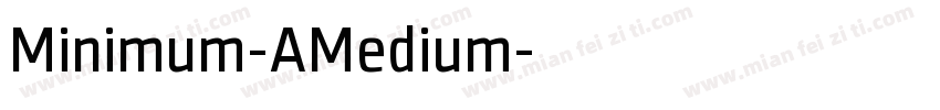 Minimum-AMedium字体转换