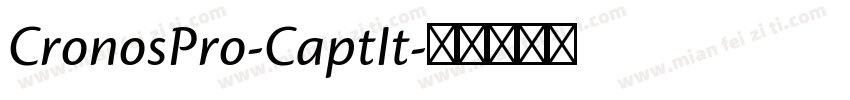 CronosPro-CaptIt字体转换