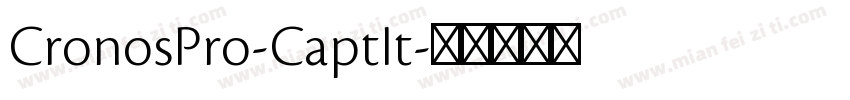 CronosPro-CaptIt字体转换