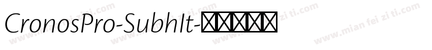 CronosPro-SubhIt字体转换