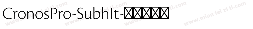 CronosPro-SubhIt字体转换