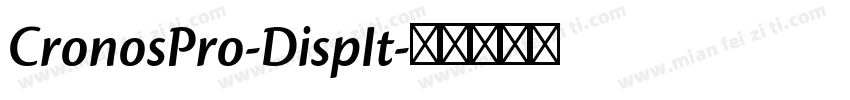 CronosPro-DispIt字体转换