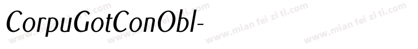 CorpuGotConObl字体转换