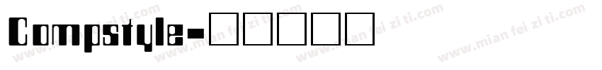Compstyle字体转换