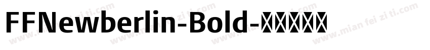 FFNewberlin-Bold字体转换