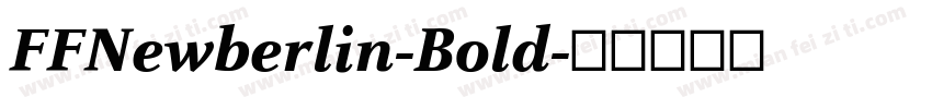 FFNewberlin-Bold字体转换