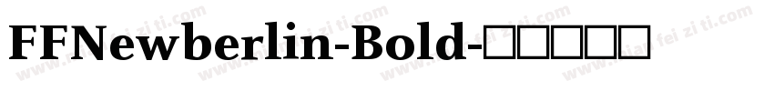 FFNewberlin-Bold字体转换