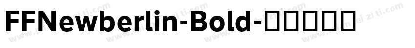 FFNewberlin-Bold字体转换