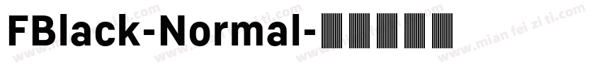 FBlack-Normal字体转换