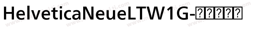 HelveticaNeueLTW1G字体转换