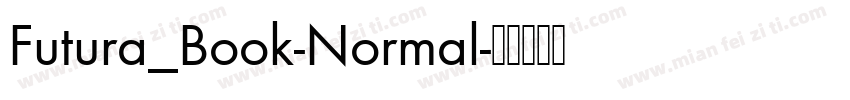 Futura_Book-Normal字体转换