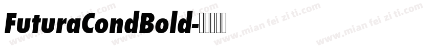 FuturaCondBold字体转换