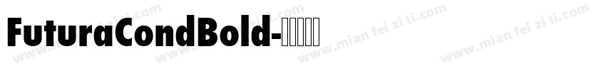 FuturaCondBold字体转换