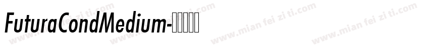 FuturaCondMedium字体转换