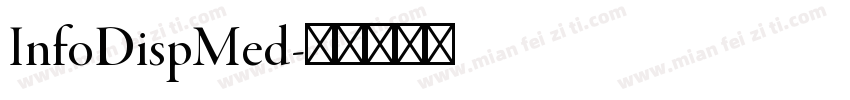 InfoDispMed字体转换