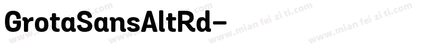 GrotaSansAltRd字体转换