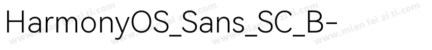 HarmonyOS_Sans_SC_B字体转换