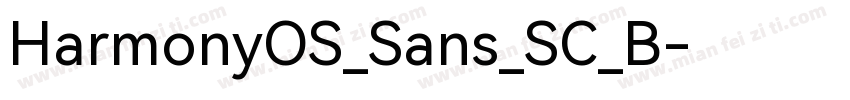 HarmonyOS_Sans_SC_B字体转换