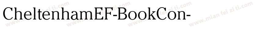 CheltenhamEF-BookCon字体转换