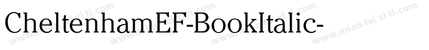 CheltenhamEF-BookItalic字体转换