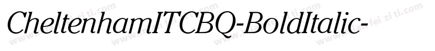 CheltenhamITCBQ-BoldItalic字体转换