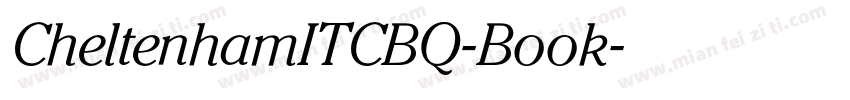 CheltenhamITCBQ-Book字体转换