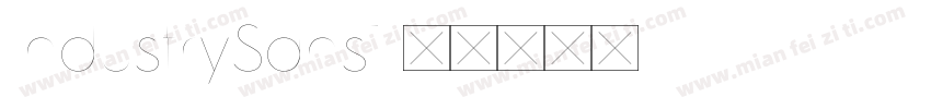 IndustrySans1字体转换