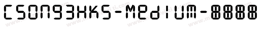 CSong3HKS-Medium字体转换