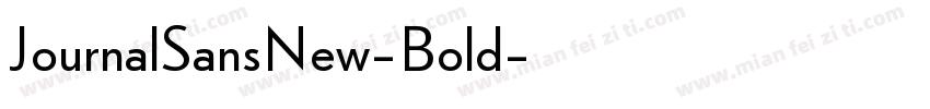 JournalSansNew-Bold字体转换