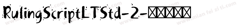 RulingScriptLTStd-2字体转换