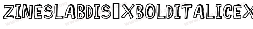 ZineSlabDis-XBoldItalicExp字体转换