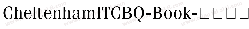 CheltenhamITCBQ-Book字体转换