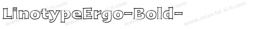 LinotypeErgo-Bold字体转换
