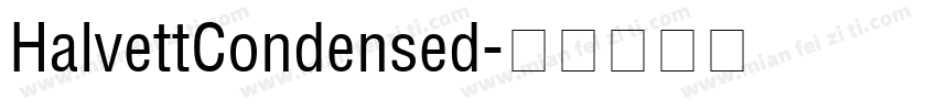 HalvettCondensed字体转换