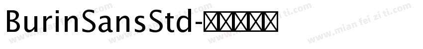 BurinSansStd字体转换