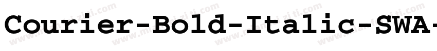 Courier-Bold-Italic-SWA-1字体转换