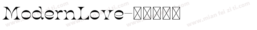 ModernLove字体转换
