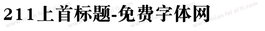 211上首标题字体转换