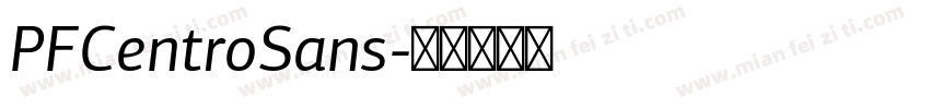 PFCentroSans字体转换