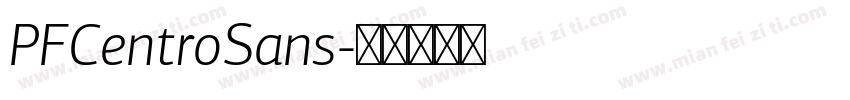 PFCentroSans字体转换