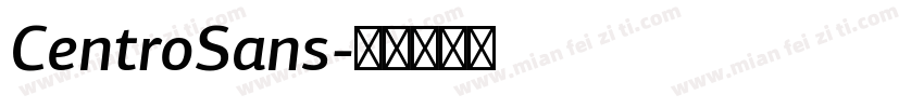 CentroSans字体转换