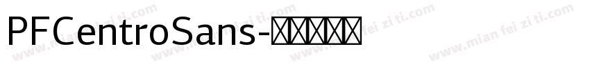 PFCentroSans字体转换