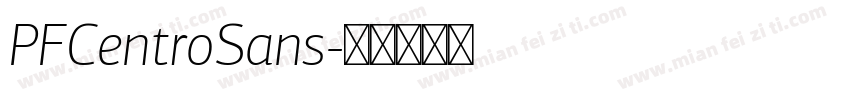 PFCentroSans字体转换