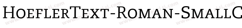 HoeflerText-Roman-SmallCaps字体转换