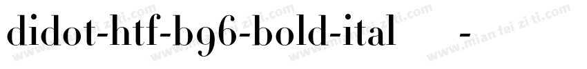 didot-htf-b96-bold-ital转换器字体转换