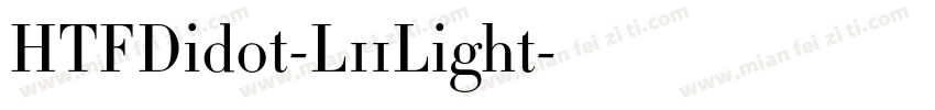 HTFDidot-L11Light字体转换