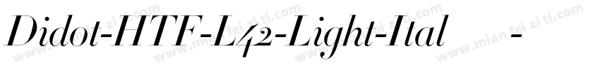 Didot-HTF-L42-Light-Ital手机版字体转换