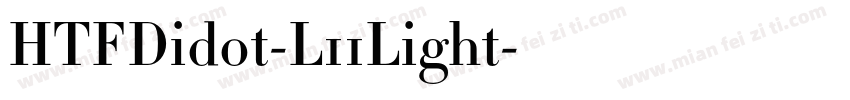 HTFDidot-L11Light字体转换