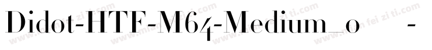 Didot-HTF-M64-Medium_0转换器字体转换